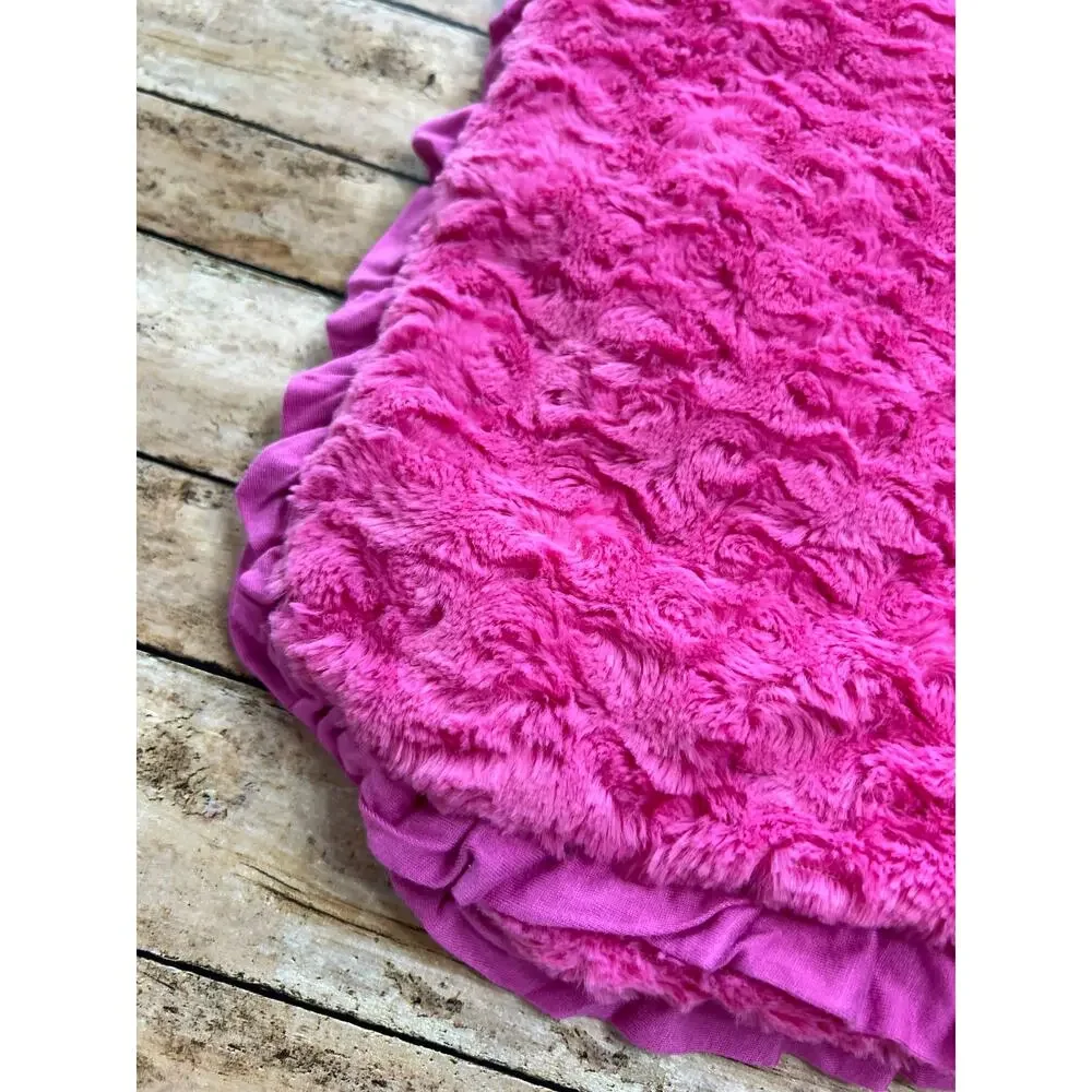 Posh Peanut Dancing Daisies Minky Luxette Bamboo Patoo Blanket 35x35